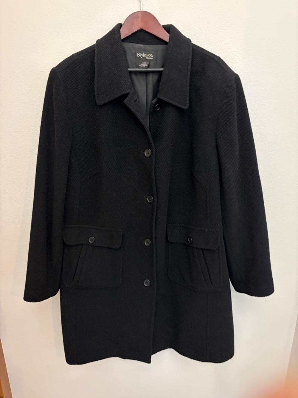 Style & Co. Woman Black Plus Size Jacket